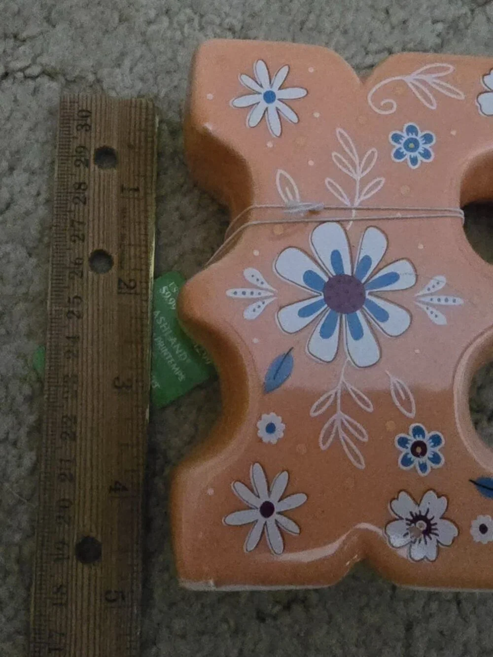 Ceramic Letter "F" Ashland Vegas Cowgirl Monogram - Picture 2 of 4